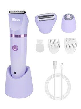 Bikini Trimmer Electric Razors for Women, Rechargeable Pubic Body Hair